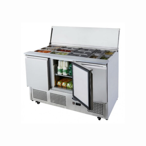 Simco   3 DOORS SLIDING LID SALADETTE FRIDGE 1365 MM