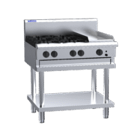 Luus CS-4B3P 4 Burner 300mm Griddle Cooktop